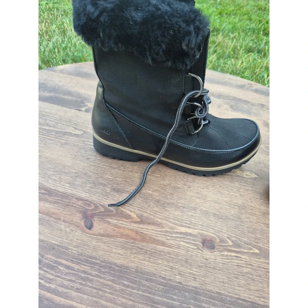 JBU by Jambu Colorado Womens Black Faux Fur Winter Snow Boots 7.5M 83CRD01
